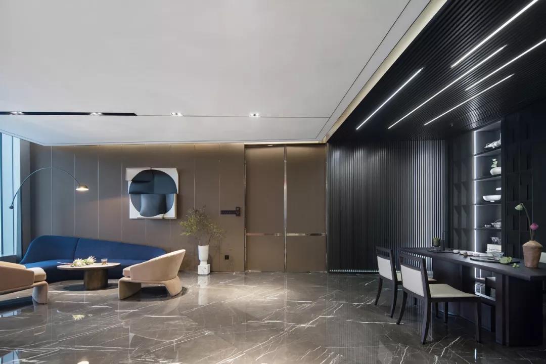 郑州高端办公室装修-华润集团总部办公接待会所设计