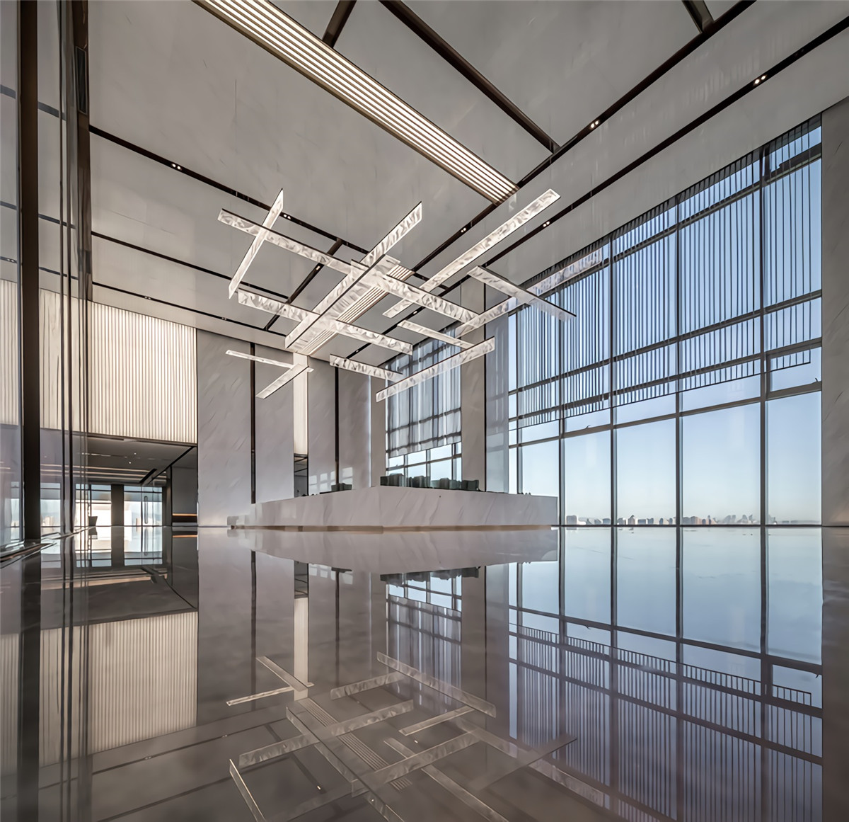郑州集团总部办公楼设计公司-威新国际中心办公楼装