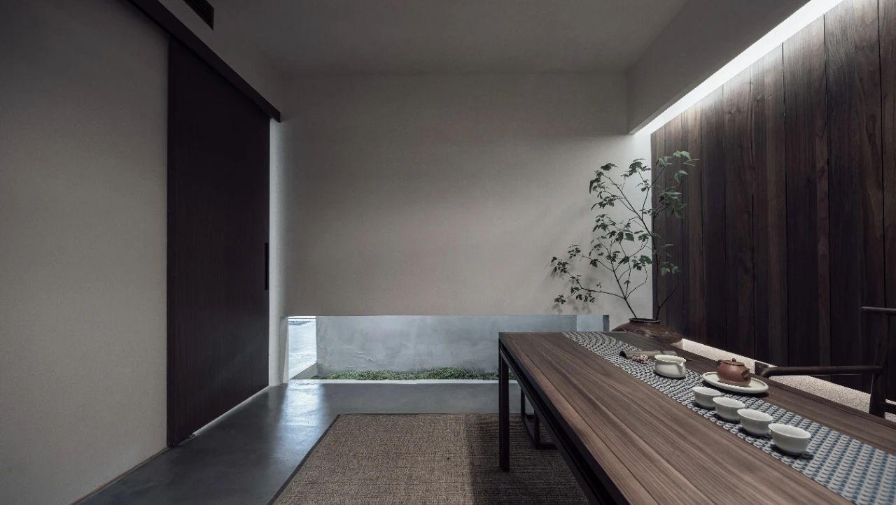 郑州现代简约风霁月茶室装修设计实景图