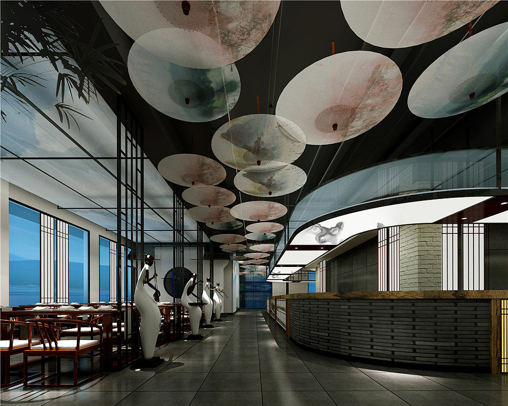 安徽人民公社中式餐厅设计公司装修案例